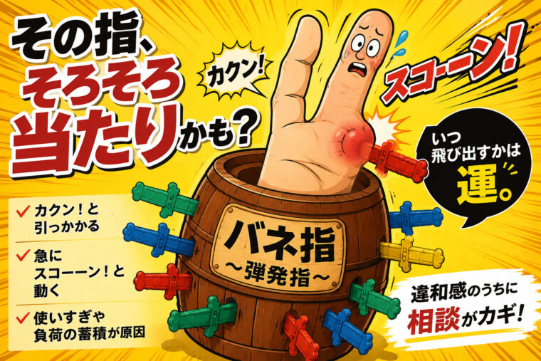 バネ指のハナシ